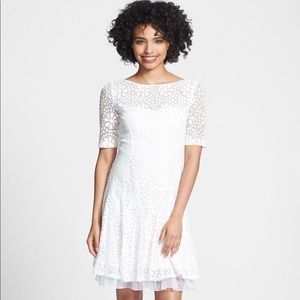 Betsey Johnson Daisy Floral Lace Fit & Flare Dress